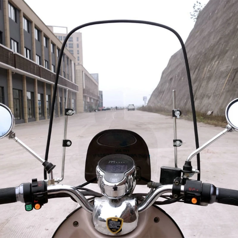 Motocycle Windshield Extension Spoiler Windshield Widened Edging Wind Deflector for Universal Motorcycle