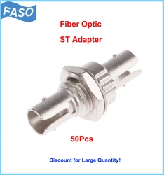 Adaptateur de Fiber optique FTTH, 50 pièces, ST Simplex Duplex, coupleur 