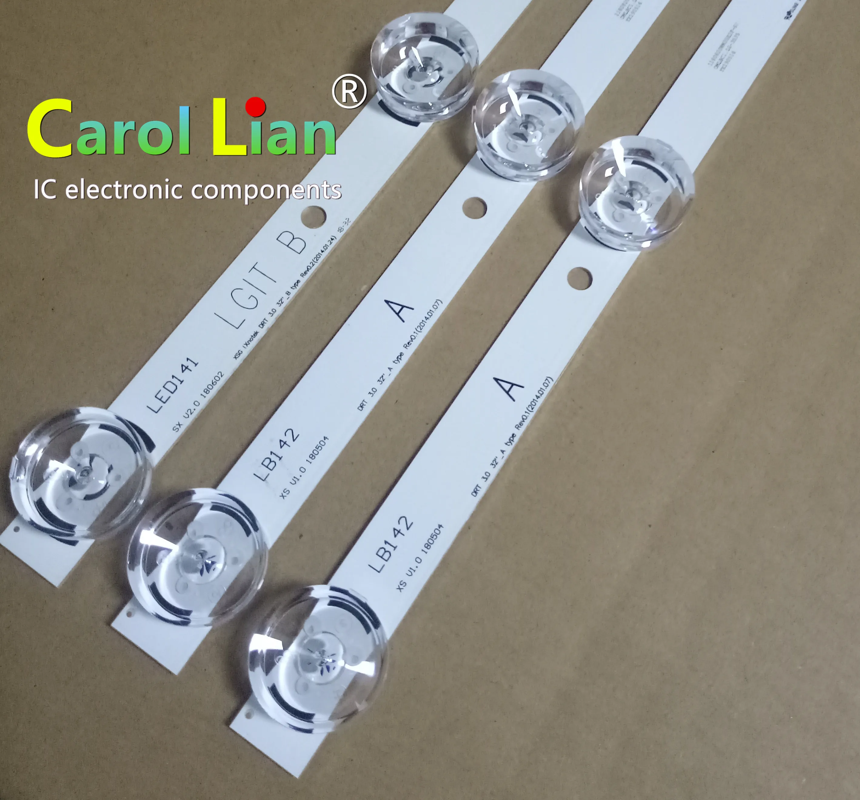 

10 conjuntos = 30 peças drt 3.0 32 polegada a b led backlight strip para lg tv 32lb5610 6916l-1974a 1975a 2224a 0419d innotek dr
