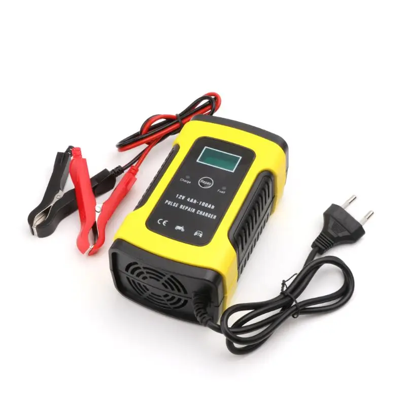 T3ED 12V 6A LCD Repair Battery Charger Lead-Acid Power Storage Chargers For Car Motorcycle noco boost plus gb40 Jump Starters