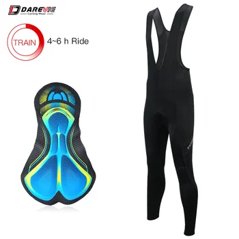 

Darevie Cycling Long Pants Cool Breathable Cycling Pants Quick Dry Bike Bib Pants 3D Gel Pad Shockproof Bike Tight Pants 4 Hour