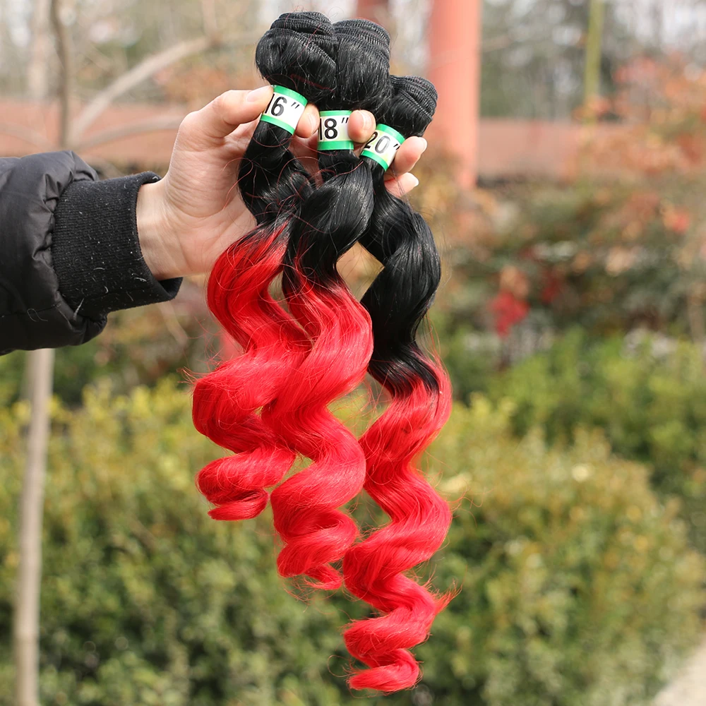 dupla extensões de cabelo sintético