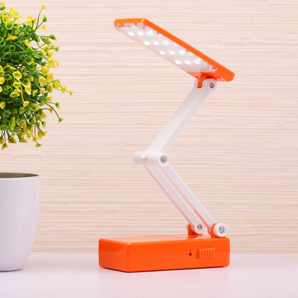 Foldable Reading Desktop Lamp Eye Protection Bedside Slide Switch Led Portable Rechargeable