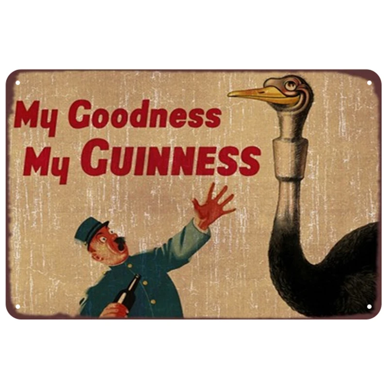 Guinness табличка, металлическая винтажная жестяная вывеска, булавка, потертый шик, Декор, винтажные металлические знаки, украшение для бара, металлический плакат для паба, металлическая пластина - Цвет: 10