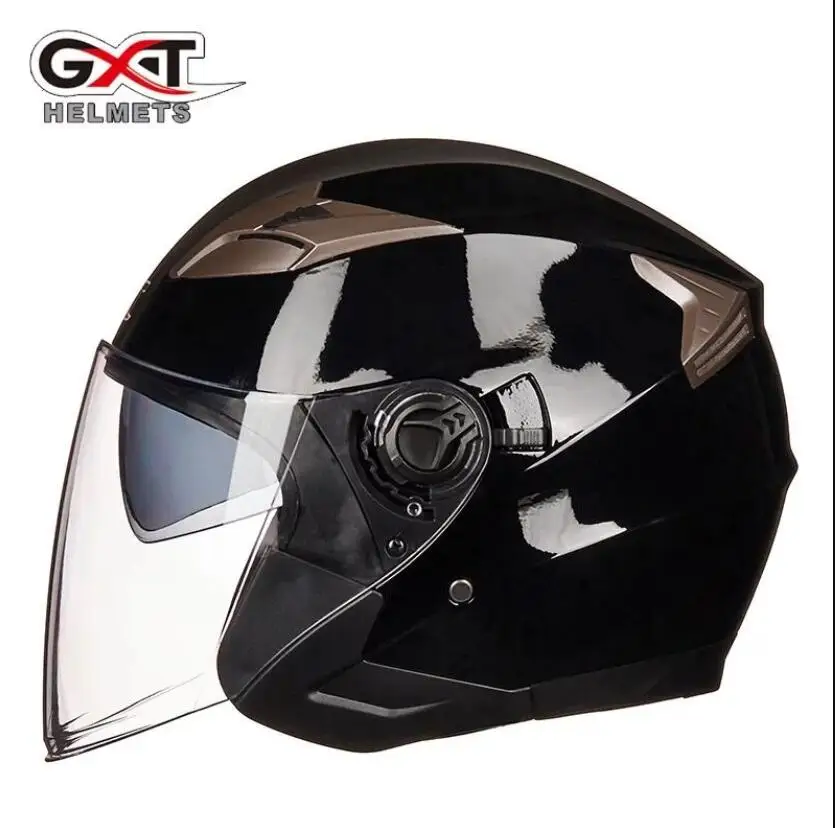 Взрослый GXT 708 мотоциклетный шлем с двойным щитком четыре сезона полу-клад мужские и женские защитные шлем мотоциклетный шлем