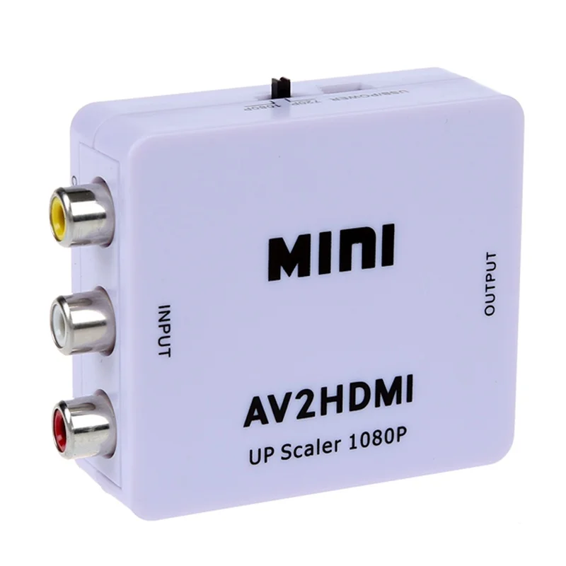 Мини AV CVBS композитный видео-конвертер HDMI увеличенный до 1080P