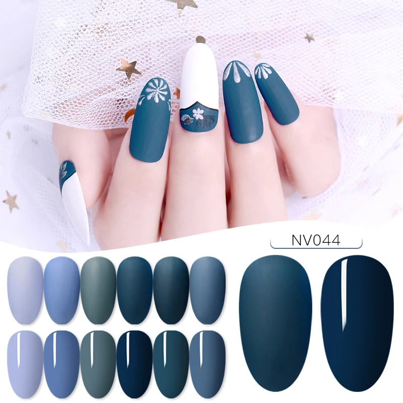 Nail Vision 60 цветов Матовый УФ-гель для ногтей 5 мл чистый цвет матовое верхнее покрытие Впитывающее полуперманентный Гель-лак для ногтей