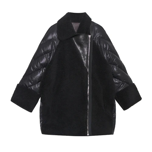 black GCC3113 XITAO модное Стеганое пальто для женщин, уличная одежда размера плюс, парка, сохраняющая тепло, уличная одежда, Топ для женщин, трендовая женская одежда на молнии GCC3113 - Цвет: black GCC3113