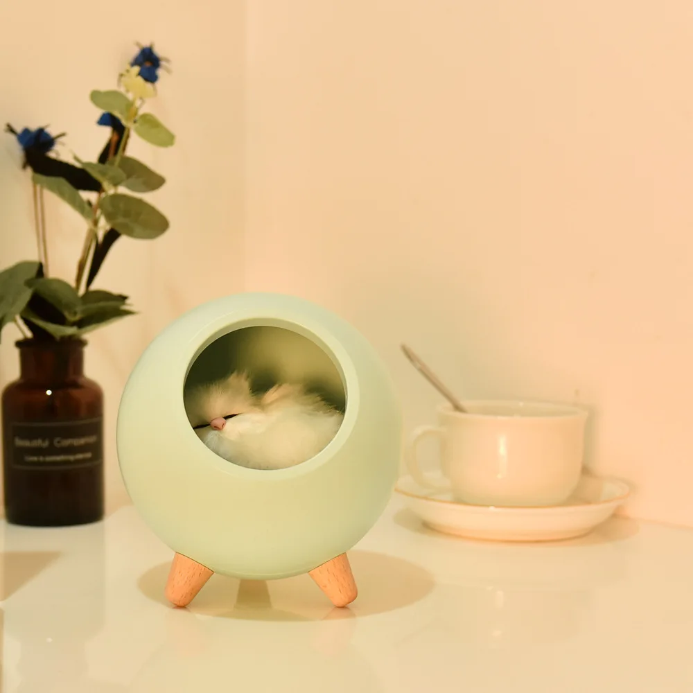 bionic cat умное затемнение, атмосферная лампа для гостиной, спальни, декоративная лампа, светодиодный светильник для кошки, USB сенсорный Ночной светильник, модный
