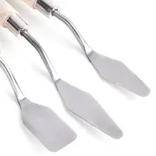 3 шт Профессиональный набор шпателей из нержавеющей стали палитра для рисования маслом нож Изобразительное искусство набор инструментов для рисования гибкие лезвия