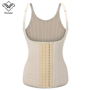 

Wechery Latex Body Shaper HIgh Waist Reducing Straps Steel Bones Shapewear Women Tummy Slimming Trainer Back Support Shapers