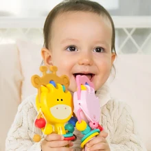Hochets de dentition pour bébés de 0 à 12 mois, anneau de dentition sensoriel, jouets éducatifs pour nouveau nés, jeux de musique suspendus pour filles de 6 mois