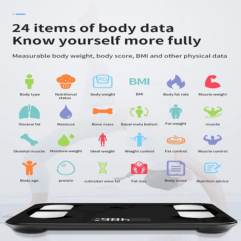 Новые цифровые напольные весы Smart Balance подключение Измерение веса тела Mi весы анализатор тела процент жира Bluetooth APP