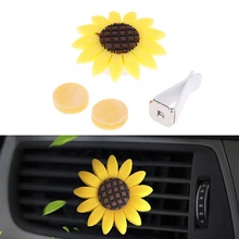 Стойкие духи автомобиля Декор украшение воздушный Кондиционер Vent клип авто-Стайлинг подсолнечника Форма автоматический выход автомобильный парфюмированный освежитель воздуха