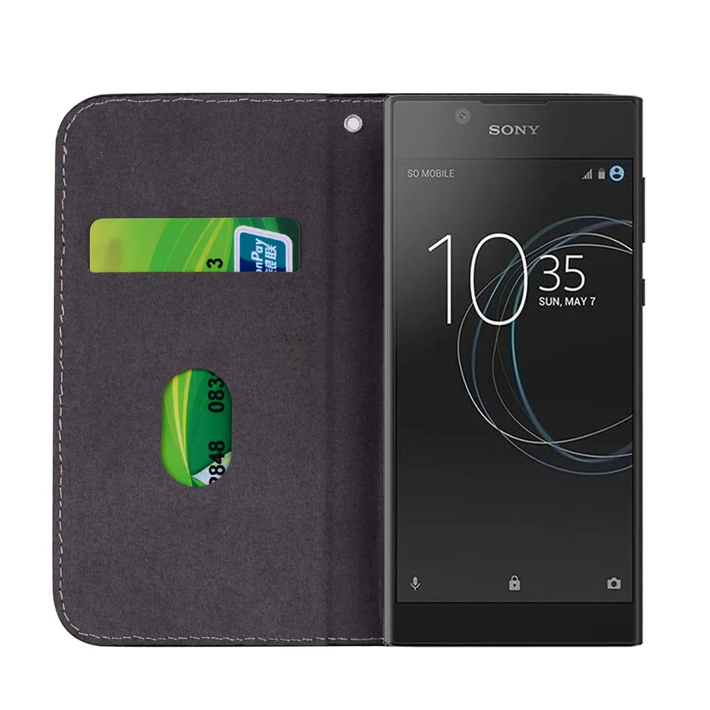 Чехол с блестками для sony Xperia L3 L2 L1 кожаный бумажник Магнитный Флип Чехол из крокодиловой кожи для sony L1 G3311 G3312 G3313 чехол