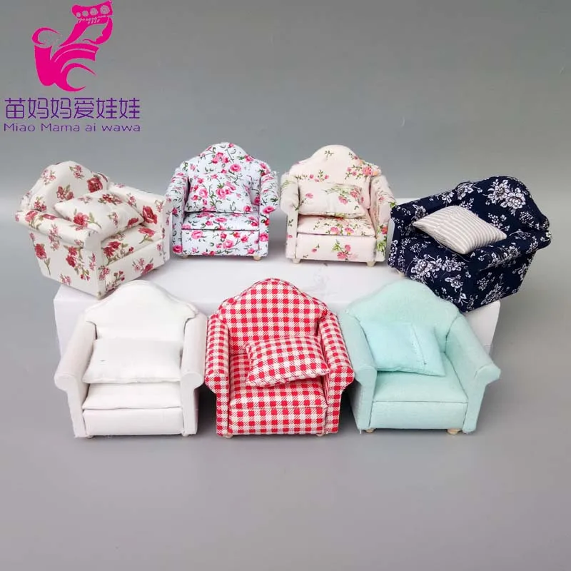 Doll House Sofa Living Room Stool Rocking Chair Dollhouse Furniture
