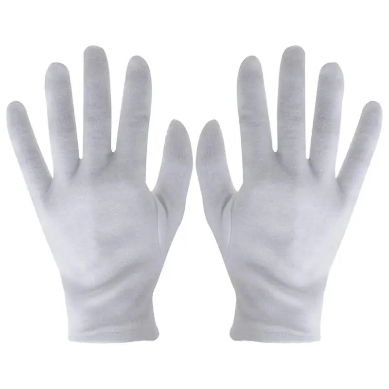 high quality Helmet Motorcycle 1 Pairs White Cotton Gloves Work For Dry Hands Handling Film SPA Gloves Ceremonial Inspection Gloves motorcycle vest armor