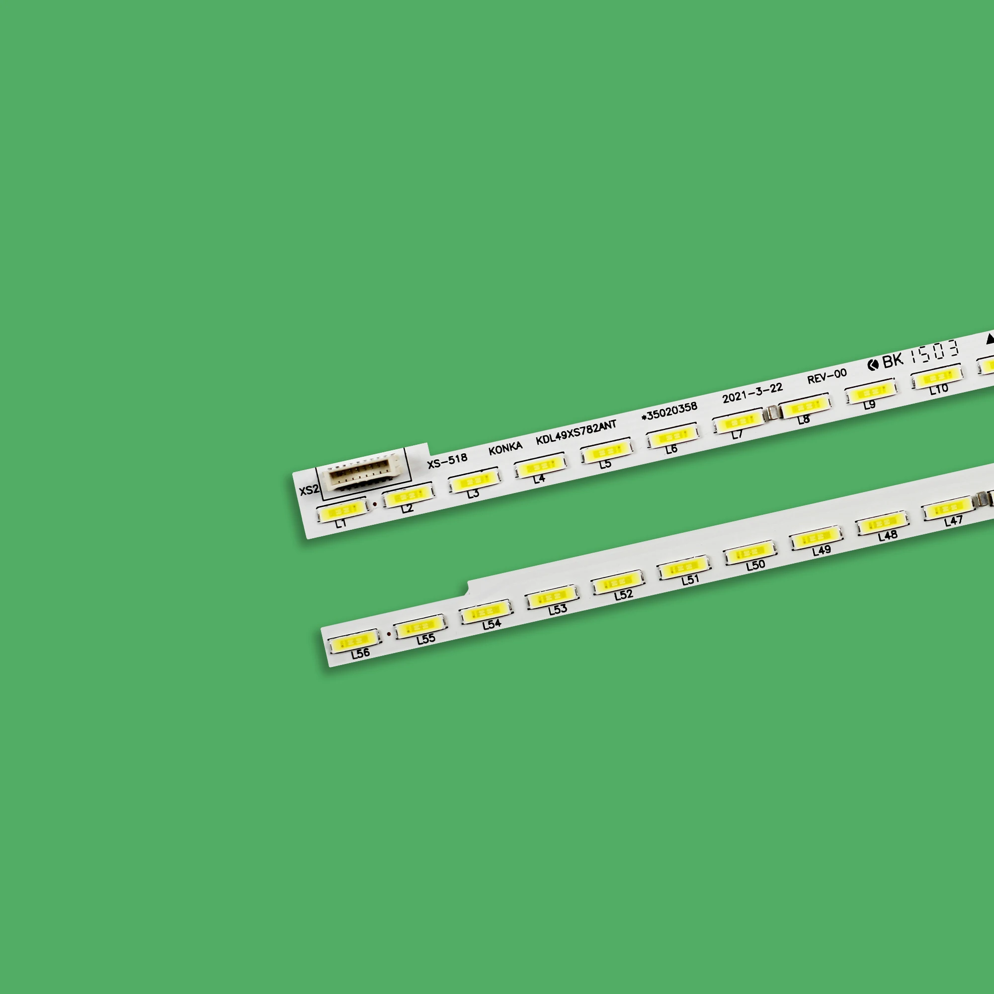 Fita de Luz de Fundo Led 56 Lâmpadas para Konka dy 37027104 35020358 35020360 Led50r66 Led50x8800u - Imagem 2