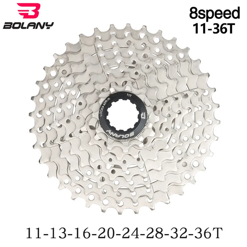 Bolany 8 скоростная кассета MTB 8V 11-42T 11-40T 11-36T 11-32T набор звездочек со встроенной трещоткой для горного велосипеда широкого соотношения Сверхлегкий 400g Велосипед маховик