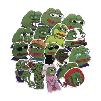 

34Pcs/lot Pepe Sad Pepe Stickers Waterproof Decal For Snowboard Luggage Car Fridge Car- Styling Laptop Stickers DIY