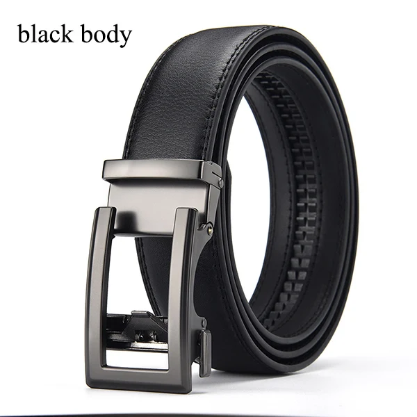 Men's belt Cow genuine leather mens belt cowhide strap for male ratchet ...