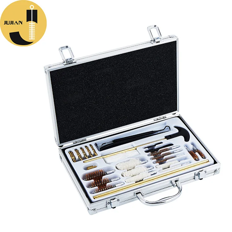 

Cleaning and maintenance gun brush tool box daily set 27pcs various specifications of gun bore cotton brush rust removal steel w