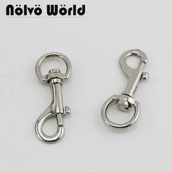 

30pcs Polished Silver snap hook 2cm 3/4 Inch high quality hardware for bags swivel hook clasp