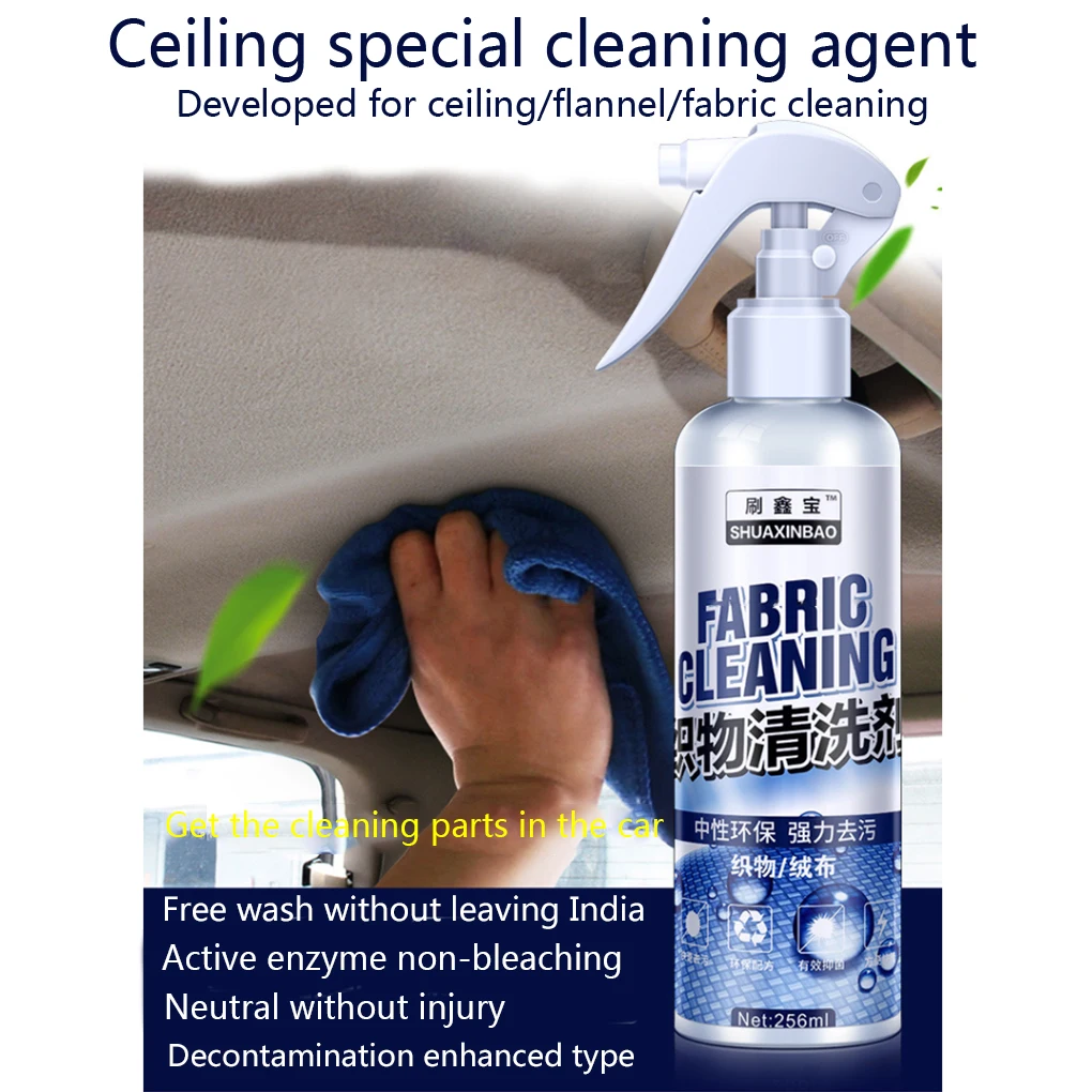 Car Interior Cleaning Agent Ceiling Cleaner Fabric Water-free Automotive Inner Decoration Cleaning Tools