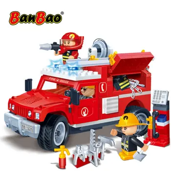 

BanBao City Fire Truck Firefighters Educational Building Blocks Bricks Toy Model 8316 Children Kids Friend Compatible With Brand