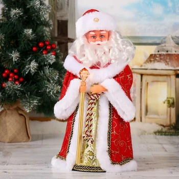 

Santa Claus 37 cm "Curly beard" red, moving, no music