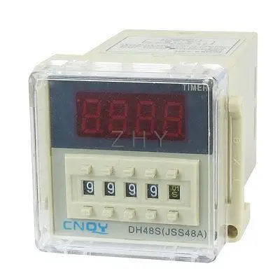 

DH48S-2ZH LCD Display Time Timer Delay Relay 8-Pin DPDT 0.01S-9999H AC 110V