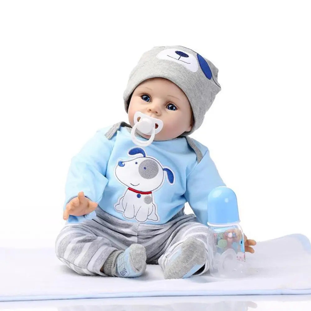 Reborn baby doll 21 6 дюйма реалистичные куклы для новорожденных силиконовые ручной