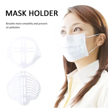 

10Pcs Mask Bracket Breathable Reusable Dustproof 3D Mask Filter Non-stick Lipstick Mask Inner Pad Bracket Holder Adult Children