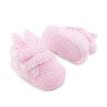 

Winter Baby Girls Shoes Toddler Soft Solid First Walkers Casual Hook&Loop Walking Shoes New