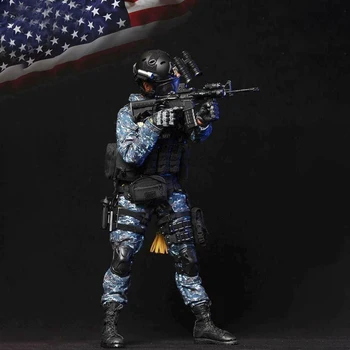 

Surwish 1/6 30cm Soldier Model Realistic Headsculpt DIY Movable US Navy Military Figure Model Toy For Kids Adults Gift