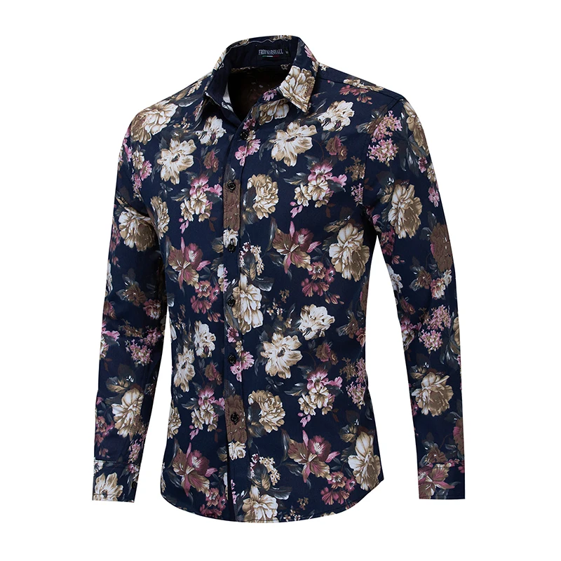 

European size 2019 Men's long sleeve cotton denim shirt nostalgic military shirts plus size 3XL button casual shirt 56003
