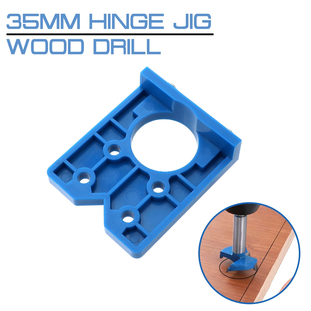 

35mm Hinge Jig Wood Drill ABS Plastic Hinge Installation Guide Hinge Hole Boring Furniture Door For Carpentry Cabinet Tool