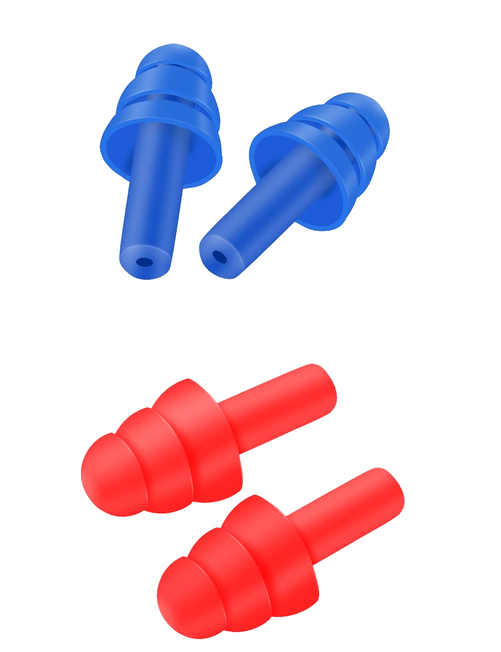 1 Paire Bouchon D'oreille Silicone &Eacute;tanche Anti-Poussi&egrave;re Plong&eacute;e