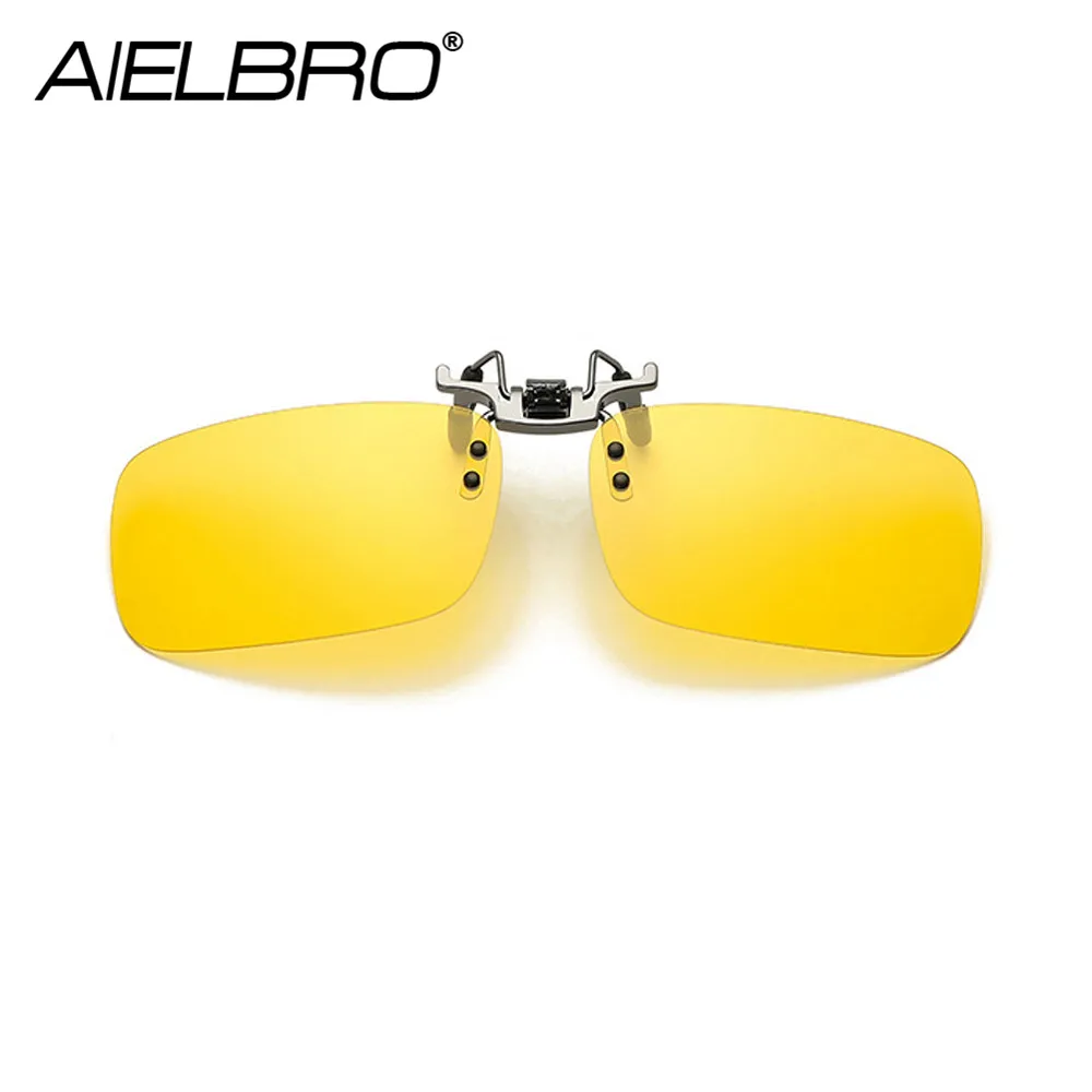 

Fashion Men Clip on Polarized Night Fishing Driving Cycling Prescription Glasses with Yellow Polarizing Women Sunglasses