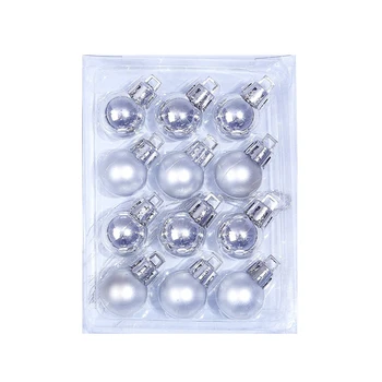 

2*3cm12pcs Christmas Tree Toys Decorations Ball Bauble Xmas Party Hanging Ball A~J Style Balls New Years