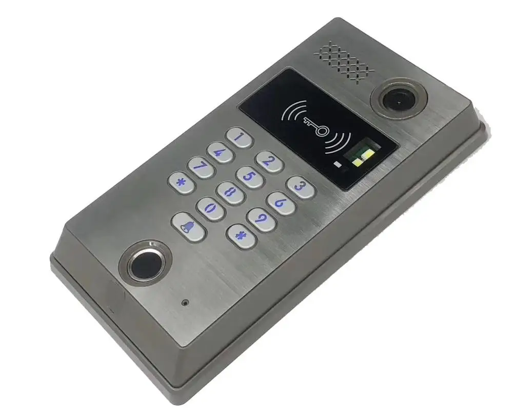 ZHUDELE Домашняя безопасность аудио дверной звонок/видео телефон двери " экран дисплея+ 700TVL CCD камера отпечатков пальцев/ID карты/пароль разблокировка