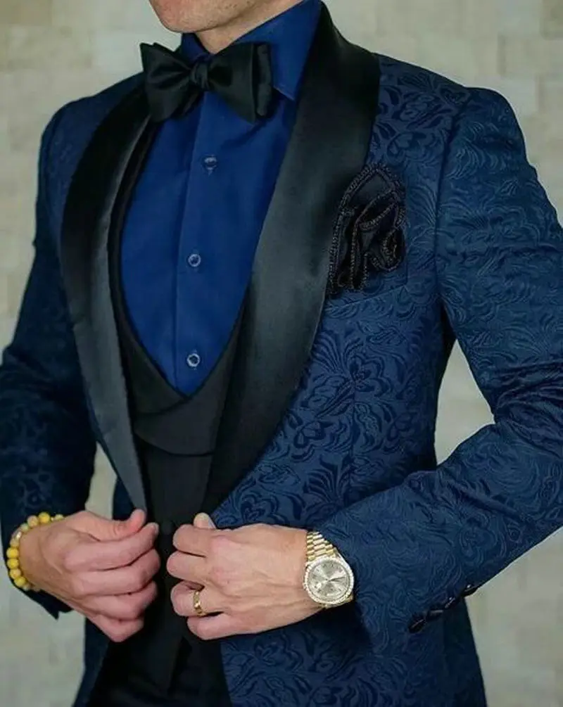 Men Suit Groom Tuxedo Groomsmen 