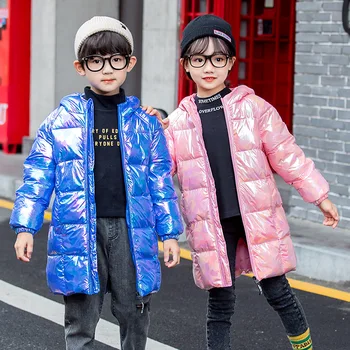 

boys and girls jacket 2020 autumn new Fashion Christmas Outerwear Winter Boys coat White duck down Children's Jacket Boy clothes