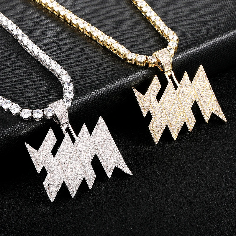 US7 Bling Iced Out JEFE кулон и ожерелье микро проложили CZ Ожерелье для мужчин хип-хоп ювелирные изделия