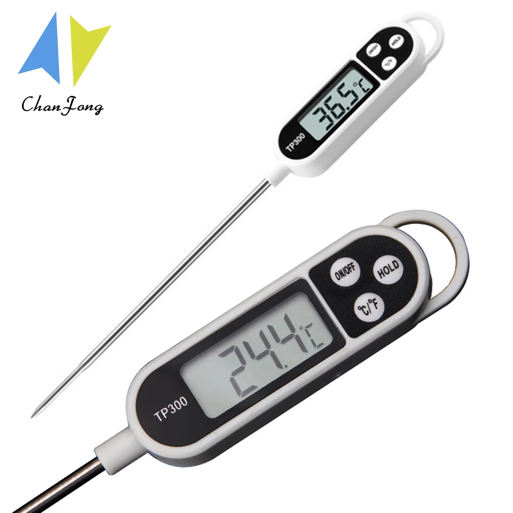 

ChanFong TP300 Digital Food Thermometer Probe For Kitchen BBQ Meat Water Milk Oil Tea Soup Oven Temperature Measuring Tool