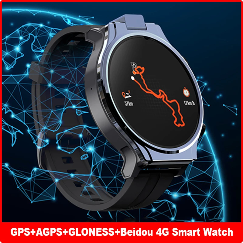 US $266.00 4G Smart Watch Men 4GB 64GB 13MP Dual Camera 1600mAh 21 Android 10 Watch Phone WIFI GPS Smartwatch 2020 For Xiaomi HUAWEI GT2