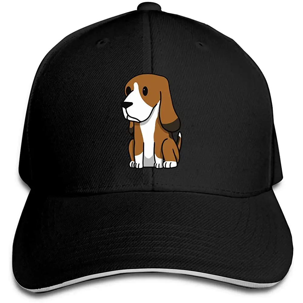 Классический унисекс Basset Hound Милая мультяшная Кепка водителя грузовика бейсбольная кепка