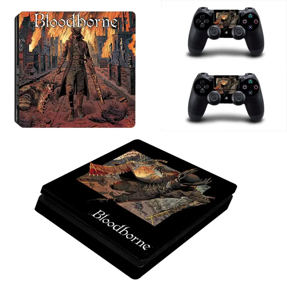 Bloodborne PS4 Slim sticker s Play station 4 Тонкая виниловая наклейка Pegatinas для playstation 4 Slim консоль и контроллер