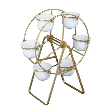 

Stable load-bearing Ferris wheel, fleshy flower rack, beautiful, practical and creative, potted plants for iron furnitur