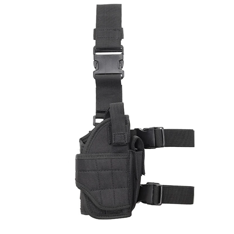 Wraparound Adjustable Leg Holster Military Tactical Gun Bag Shooting Pistol Stock Thigh Holster Fits Any Model